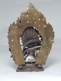 Statue Of Rahula [silver Plated], [chocolate Oxidized]