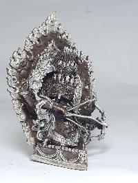 Statue Of Rahula [silver Plated], [chocolate Oxidized]