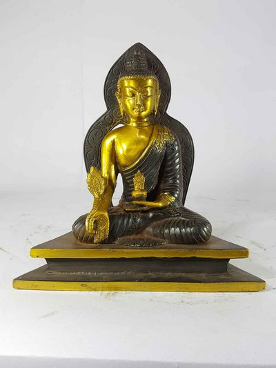 Medicine Buddha Statue [sand Casting], [black Antique]