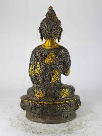 Blessing Buddha - Amoghasiddhi Buddha Statue [sand Casting], [brown Antique]