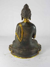 Blessing Buddha - Amoghasiddhi Buddha Statue [sand Casting], [black Antique]