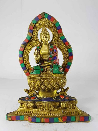 Blessing Buddha - Amoghasiddhi Buddha Statue [sand Casting]