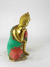 Resting Buddha Statue [sand Casting], [stone Setting]