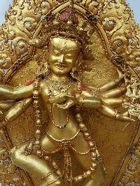 Vajravarahi - Dorje Phagmo Yogini Statue [full Gold Plated], [big Statue]