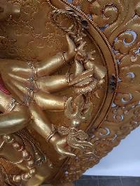 Vajravarahi - Dorje Phagmo Yogini Statue [full Gold Plated], [big Statue]