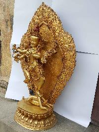 Vajravarahi - Dorje Phagmo Yogini Statue [full Gold Plated], [big Statue]