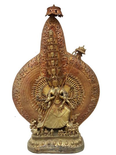 Maha Patingar, Sitatapatra, Umbrella Buddha, Dugar Statue [waiting For Patina Finishing], [big Statue]