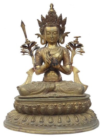 Manjushri Statue [waiting Patina Finishing], [big Statue]