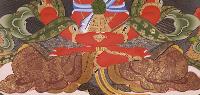 Amitayus, Aparimita Tibetan Hand Painted Buddhist Thangka [real Gold], [traditional Color], Chepame