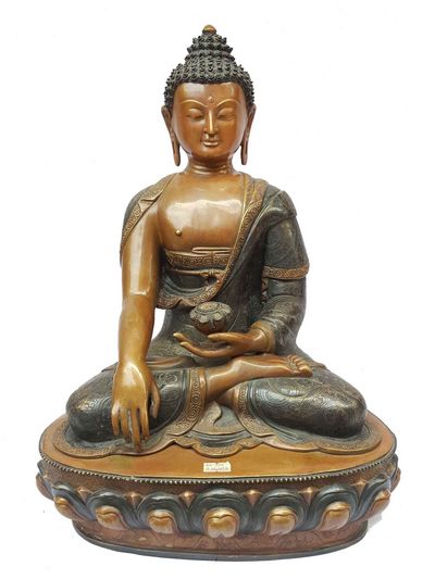 Shakyamuni Buddha Statue [double Color Oxidation], [big Statue]