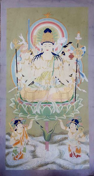 Old Thangka Of Japanese Guanyin [chundi], [chenrezig], [real Gold], [cundi, Chandi]