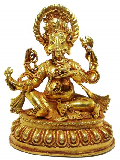 Statue Of Ganesh [full Gold Plated]