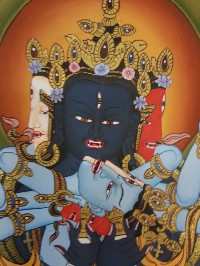 Tibetan Thangka Of Guhyasamaja High Quality Real Gold And Tibetan Colors