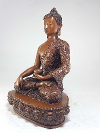 High Quality Shakyamuni Buddha Statue With Deep Carving And Chocolate Finishing