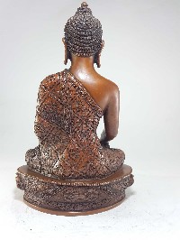 High Quality Shakyamuni Buddha Statue With Deep Carving And Chocolate Finishing