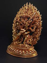Statue Of Chakrasamvara - Heruka [full Gold Plated], [fine Quality] Chakrasamvara - Heruka