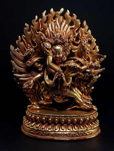 Statue Of Vajrakilaya - Dorje Phurba - Heruka [full Gold Plated], [fine Quality]