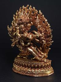 Statue Of Vajrakilaya - Dorje Phurba - Heruka [full Gold Plated], [fine Quality]