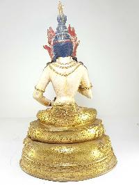 Statue Of Vajrasattva Gold Plated And Traditional Color Finishing