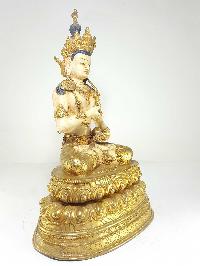 Statue Of Vajrasattva Gold Plated And Traditional Color Finishing