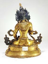 Statue Of Vajrasattva [full Gold Plated], [antique Finishing]