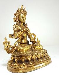 Statue Of Vajrasattva [full Gold Plated], [antique Finishing]