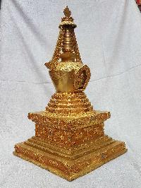 Namgyalma Stupa [full Fire Gold Plated] Deep Carving, [big Statue]