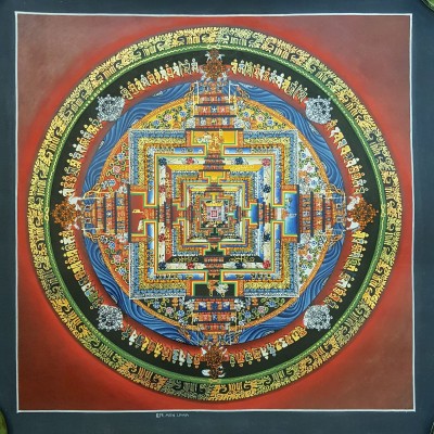 Tibetan Kalachakra Mandala Thangka [color Variation 4]