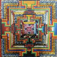 Tibetan Kalachakra Mandala Thangka [color Variation 4]