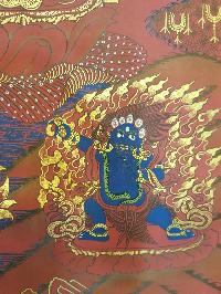 Tibetan Avalokiteshvara Chenrezig Thangka Painting White Tara, Amitabha Green Tara Manjushri And Vajrapani [variation 1]