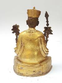 Statue Of Karmapa [full Fire Gold Plated] And [antique Finishing]