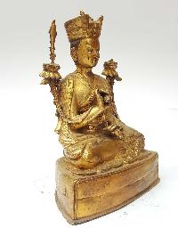 Statue Of Karmapa [full Fire Gold Plated] And [antique Finishing]