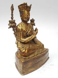 Statue Of 5th Karmapa Lama, Deshin Shekpa [full Fire Gold Plated] And [antique Finishing]