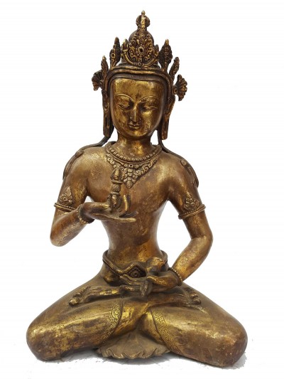 Statue Of Vajrasattva [full Fire Gold Plated], And [antique Finishing]