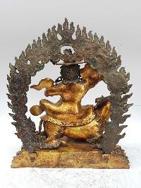 Statue Of Dorje Legpa [full Fire Gold Plated], And [antique Finishing]
