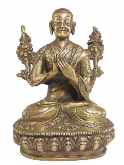 Statue Of Tsongkhapa Bronze Finishing