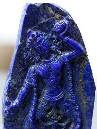 [real Lapis Lazuli], Statue Of Vajrayogini, [hand Carved]