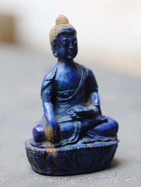 [real Lapis Lazuli], Statue Of Shakyamuni Buddha, [hand Carved]
