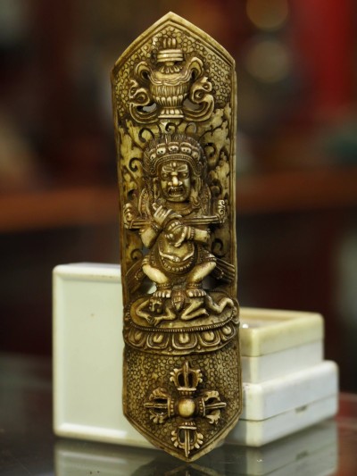 [real Bone Carved] 2 Arma Mahakal Plate