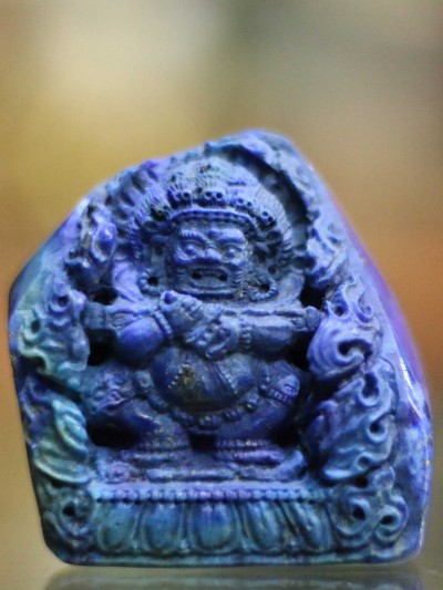 [lapis Lazuli] Mahakala Panjaranatha [hand Carved]