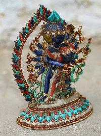 Exclusive Chakrasamvara - Heruka With Consort, [shakti], Yab-yum With Real [stone Setting], [metal Setting] And Gold Plating