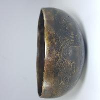 [stock No : 25] Handmade Beaten Therapy Bowl With Etching And Carving [c], [root Chakra]