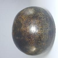 [stock No : 25] Handmade Beaten Therapy Bowl With Etching And Carving [c], [root Chakra]