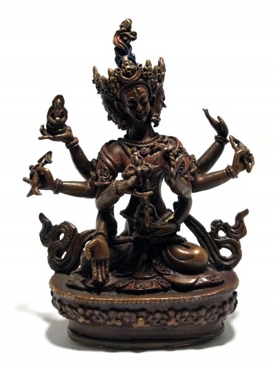 Statue Of Namgyalma Chocolate Oxidized