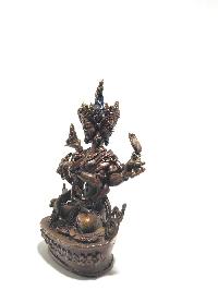 Statue Of Namgyalma Chocolate Oxidized