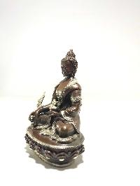 Statue Of Medicine Buddha Chocolate Oxidized