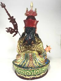 Statue Of Padmasambhava [gold Plated] And [traditional Color Finishing]