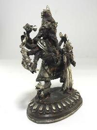 Statue Of Ganesh And Its Consort Riddhi Silver Plated Oxidized