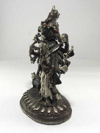 Statue Of Ganesh And Its Consort Riddhi Silver Plated Oxidized