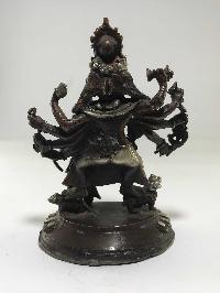 Statue Of Ganesh And Its Consort Riddhi Silver Plated Oxidized